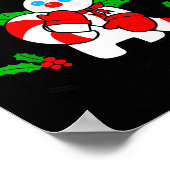 New Orleans Mr Bingle Christmas Tradition Snowman  ポスター (角)