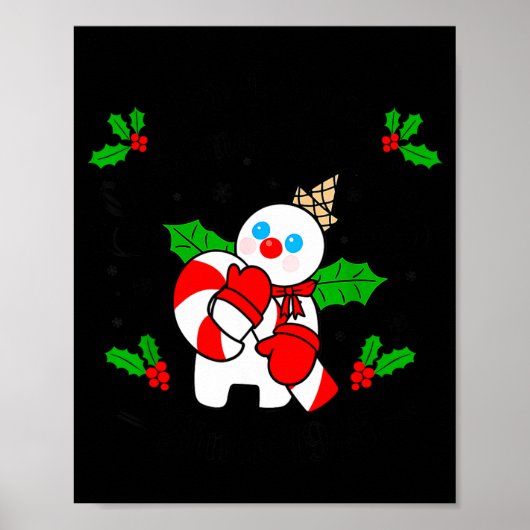 New Orleans Mr Bingle Christmas Tradition Snowman  ポスター (正面)