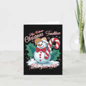 New Orleans Mr Bingle Christmas Tradition Snowmen  カード (正面)