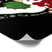 New Orleans Mr Bingle Christmas Tradition Snowmen  ポスター (角)