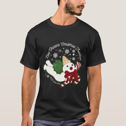 New Orleans Mr Bingle Christmas Tradition Snowmen  Tシャツ (正面)