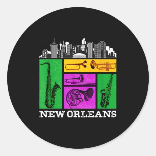 New Orleans, Nola And The Big Easy Men, Women And ラウンドシール (正面)
