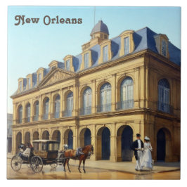 New Orleans Spanish Cabildo Louisiana Vintage タイル