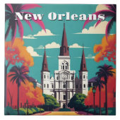 New Orleans St Louis Cathedral タイル (正面)