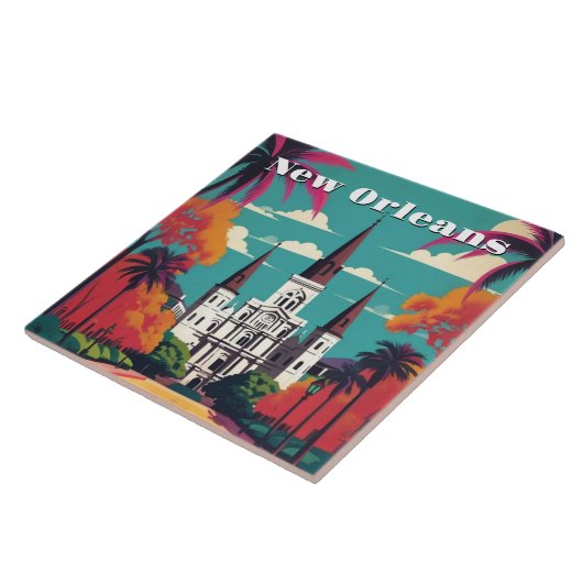 New Orleans St Louis Cathedral タイル (側面)