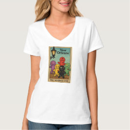New Orleans Themed design called, "The Voodoo V " Tシャツ