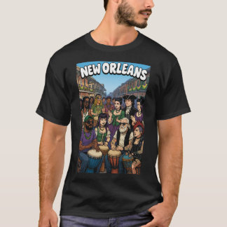 New Orleans Themed Design Frenchmen Street T-Shirt Tシャツ