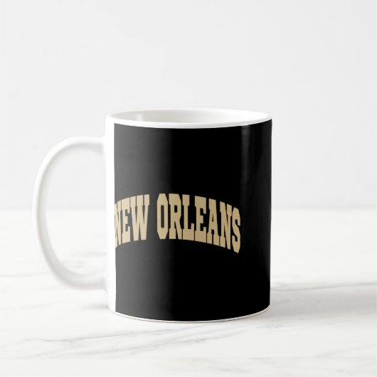New Orleans - Throwback Design - Clic コーヒーマグカップ (左)