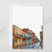 New Orleans Watercolor Destination Wedding セーブザデート (裏面)