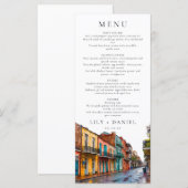 New Orleans Watercolor Destination Wedding メニュー (正面/裏面)