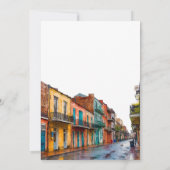 New Orleans Watercolor Elegant Wedding 招待状 (裏面)