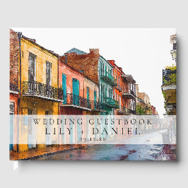 New Orleans Watercolor Wedding ゲストブック
