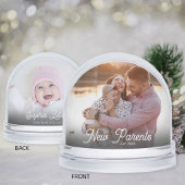 New Parents Newborn First Christmas Snow Globe