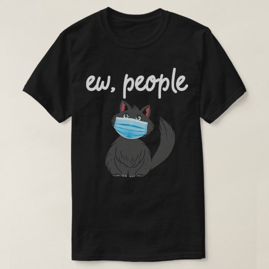 New People おもしろい Cat Tシャツ (デザイン正面)