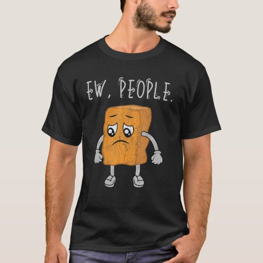 New People Chicken Nugget悲しい動揺して Tシャツ (正面)