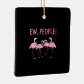 New People Flamingo Social Distancing Tropical セラミックオーナメント (右)