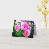 NEW! PINK ROSES GREETING CARD カード (黄色い花)
