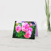 NEW! PINK ROSES GREETING CARD カード (正面)