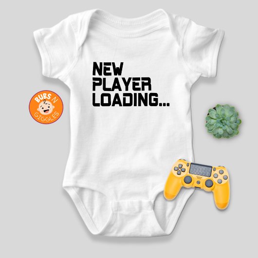 New Player Loading Gamer Pregnancy Announcement ベビーボディスーツ