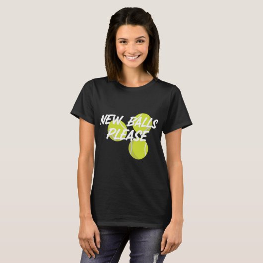 New Please Funny Tennis Tシャツ (正面フル)