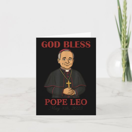 New Pope 2025 God Bless Pope Leo Xiv May 8th 2025  カード (正面)