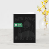 New Pope Who Dis_ Holy Spirit Funny Pope Leo Xiv M カード (黄色い花)