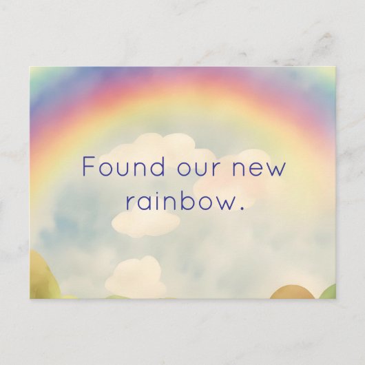 NEW RAINBOW CHANGE OF ADDRESS POSTCARD ポストカード (正面)