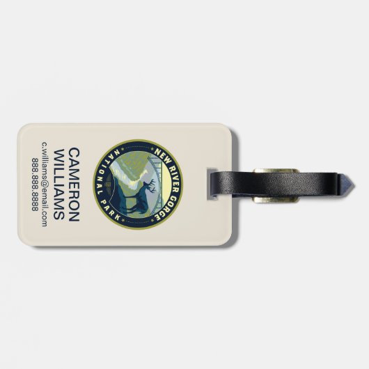 New River Gorge National Park ラゲッジタグ (裏面横)