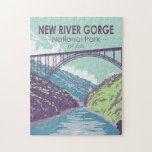 New River Gorge National Park West Virginia Bridge ジグソーパズル<br><div class="desc">New River Gorge vector artwork design. The park is home to some of the country's best whitewater rafting and is also one of the most popular climbing areas on the East Coast.</div>