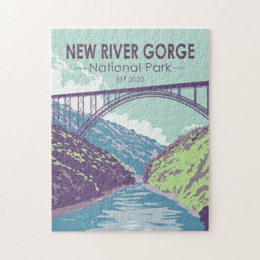 New River Gorge National Park West Virginia Bridge ジグソーパズル (縦)