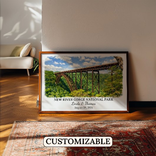New River Gorge National Park West Virginia Custom ポスター