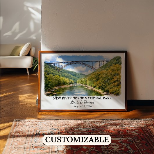 New River Gorge National Park West Virginia Custom ポスター