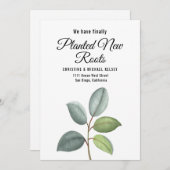 New Roots Planted New Home Moving Flat  案内状 (正面/裏面)