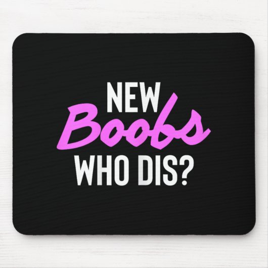 New S Who Dis Surgery Recovery Breast Cancer マウスパッド (正面)