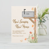 New Season New Home Fall Autumn Mailbox Moving 案内状 (スタンド正面)