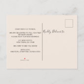 New Season New Home Fall Autumn Pumpkin Moving 案内ポストカード (裏面)