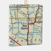 New Sharon IAヴィンテージマップ セラミックオーナメント (右)