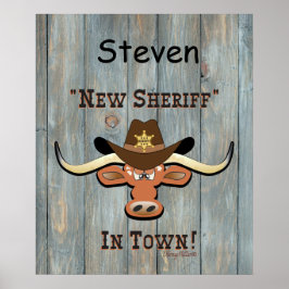 New Sheriff In Town, Longhornポスター ポスター