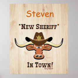 New Sheriff In Town, Longhornポスター ポスター