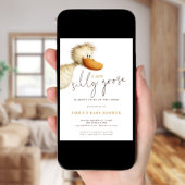 New Silly Goose on the Loose Baby Shower 招待状