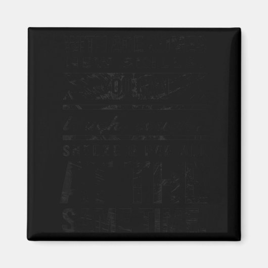 New Skills Seventy 70th 1951 Birthday Pun Gag Gift マグネット (正面)