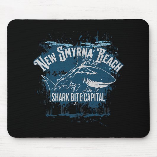 New Smyrna Beach Shark Bite Catal Of The World Gra マウスパッド (正面)