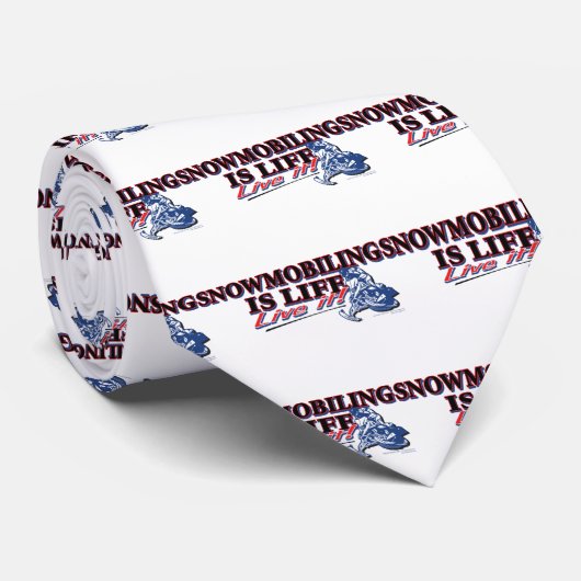 NEW-SNOWMOBILING-IS-LIFE ネクタイ (ロール)