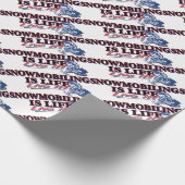 NEW-SNOWMOBILING-IS-LIFE ラッピングペーパー (角)