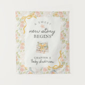 New Story Baby Shower Decorations, New Chapter Sto タペストリー (正面)