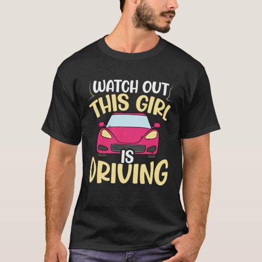 New Student Driver For Teen Girl Women Learning To Tシャツ (正面)