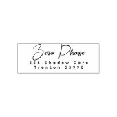 NEW Stylish Script Return Address Self-inking Sta セルフインキングスタンプ (デザイン)