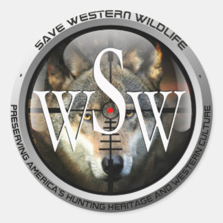 New_SWW_Logo_Wolf_PNG ラウンドシール