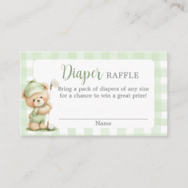 New to the Club Baby Shower Diaper Raffle Card エンクロージャーカード