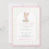 New to the Club Golf Baby Shower Girl 招待状 (正面)